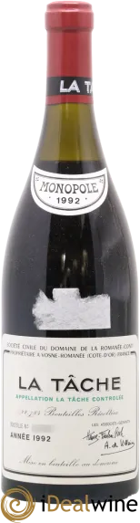 illustration du vin la Tâche