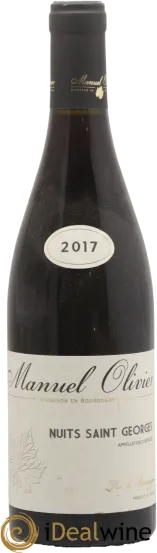 photo du vin Manuel Olivier Nuits Saint Georges