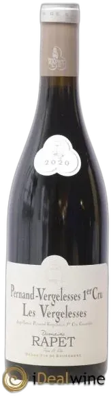 vue du vin Pernand les Vergelesses 1er Cru Rouge Rapet Pere et Fils