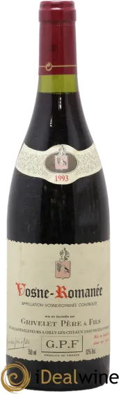 aperçu du vin Grivelet P&F