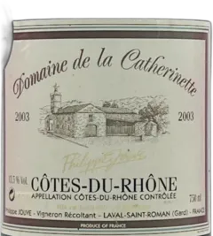 capture du vin Domaine de la Catherinette