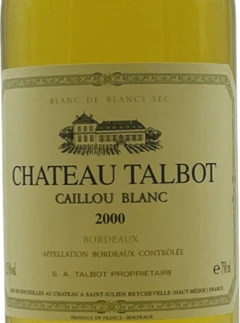 photo Château Talbot Caillou Blanc