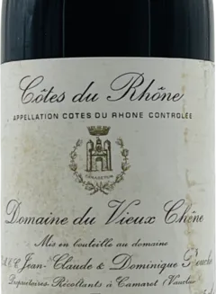 photo du vin Domaine du Vieux Chene