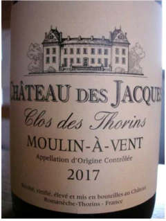 photo Moulin à Vent Chateau des Jacques Clos des Thorins Jadot 2017