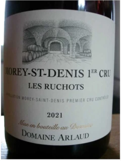 photo Morey Saint Denis 1er Crû les Ruchots Dom. Arlaud 2021