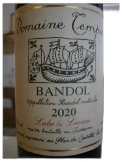 photo Bandol Rouge Domaine Tempier 2020