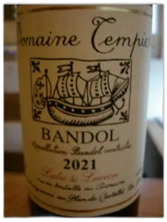 photo Bandol Rouge Domaine Tempier 2021