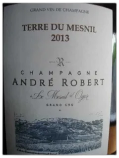 photo Champagne Andre Robert Terres du Mesnil Grand Cru 2013