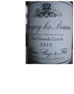 photo Savigny les Beaune Rouge Aux Grands Liards Simon Bize 2019
