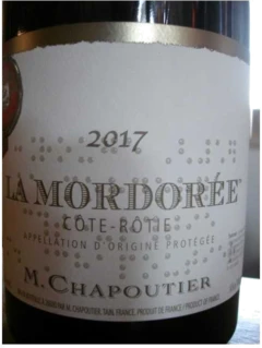 photo Cote Rotie la Mordoree Chapoutier 2017