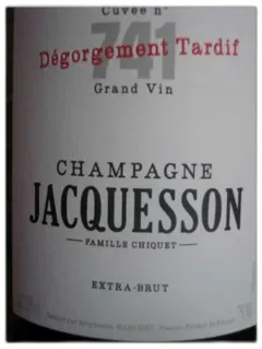photo Champagne Jacquesson Cuvée 741 Dégorgement Tardif