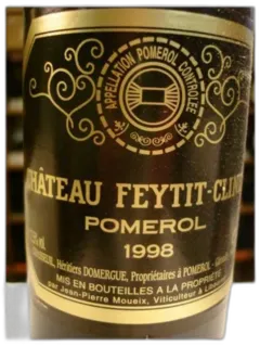 photo Chateau Feytit Clinet 1998