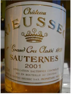 photo Chateau Rieussec 2001