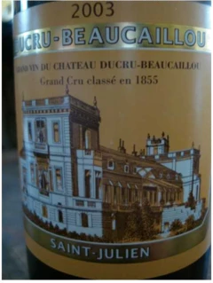 photo Chateau Ducru Beaucaillou 2003