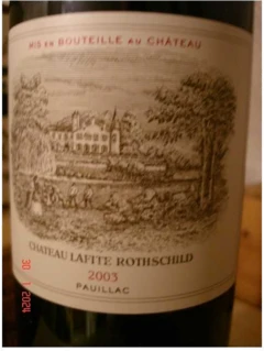 photo Chateau Lafite Rothschild 2003 1er Cru Pauillac