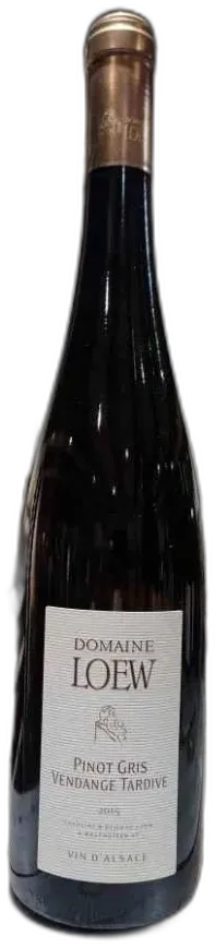 photo du vin Alsace Pinot Gris Vendanges Tardives Domaine Loew 2015