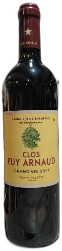 photo Castillon Cotes de Bordeaux Clos Puy Arnaud 2017