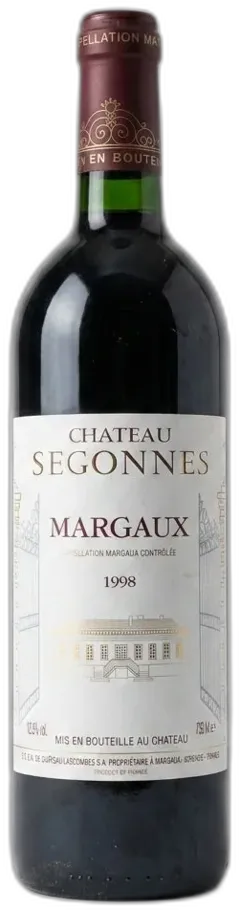 photo du vin Château Segonnes Margaux Vin Rouge