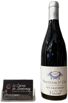 photo du vin Santenay Aoc 1er Cru Rouge les Gravières Jean-Marc Vincent