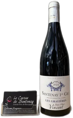 photo du vin Santenay Aoc 1er Cru Rouge les Gravières Jean-Marc Vincent