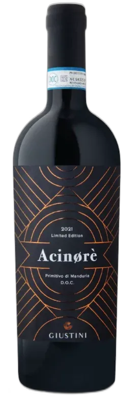 image du vin Italie Tenuta Giustini Acinore Primitivo di Manduria Doc