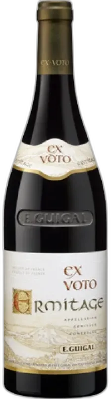 vue du vin Ermitage Aoc Blanc ex Voto E. Guigal