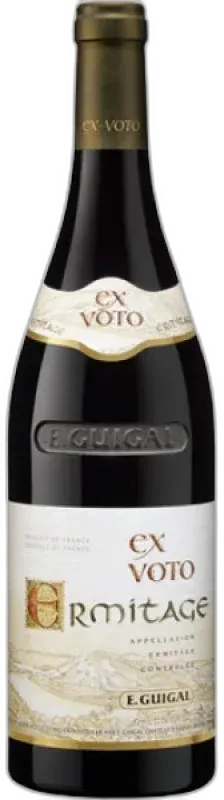 vue du vin Ermitage Aoc Blanc ex Voto E. Guigal