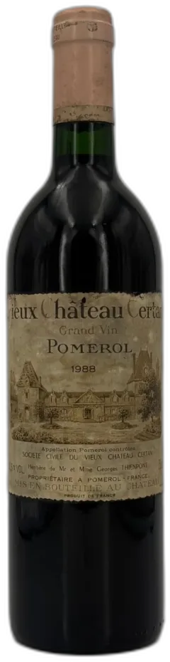 aperçu du vin Vieux Château Certan