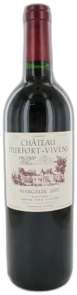 photo du vin Durfort-Vivens