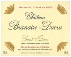 vue du vin Château Branaire Ducru 2010