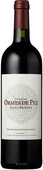 photo du vin Ormes de Pez