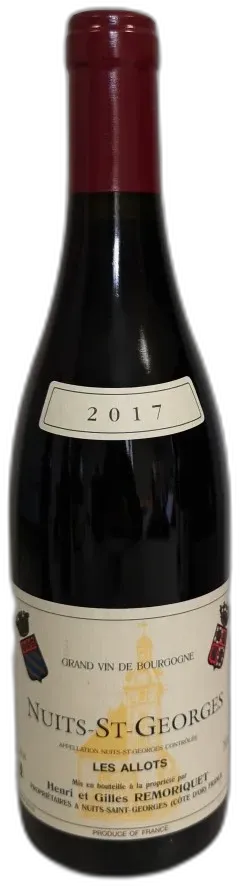 photo du vin Domaine Remoriquet Nuits-Saint-Georges les Allots Rouge