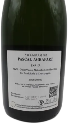 photo du vin Agrapart & Fils, Exp 17