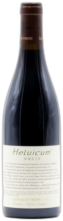 image du vin les Vins de Vienne "Heluicum" Syrah Igp Collines Rhodaniennes Rouge