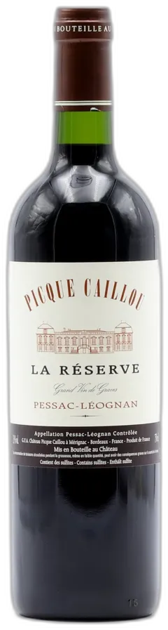 photo du vin Picque Caillou Pessac Leognan "la Réserve"