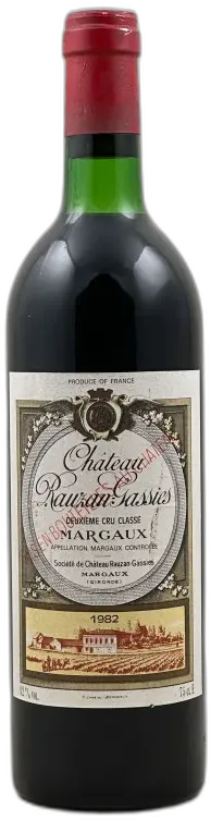 photo du vin Château Rauzan Gassies Rouge