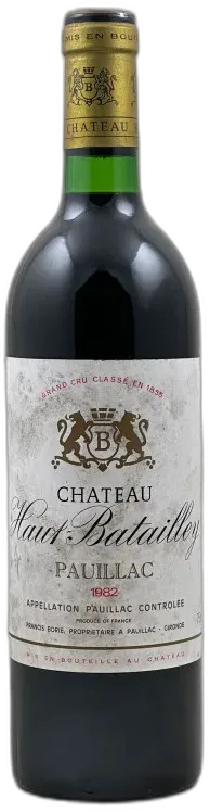 photo du vin Haut Batailley Verso
