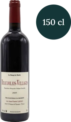 image du vin Jean-Claude Lapalu Beaujolais Villages le Rang du Merle