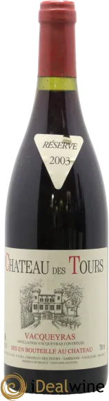 photo du vin Vacqueyras Château des Tours Emmanuel Reynaud