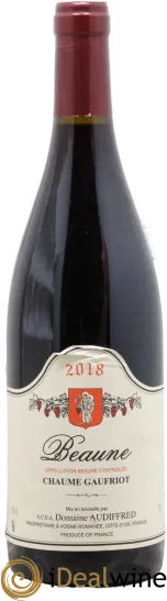 vue du vin Beaune Chaume Gauffriot