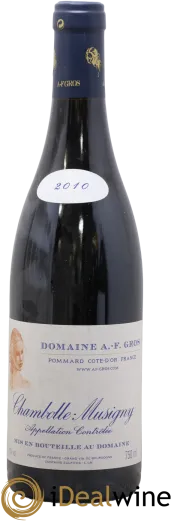 photo du vin Domaine a F. Gros Chambolle Musigny