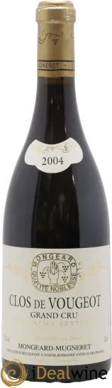 illustration du vin Domaine Mongeard-Mugneret "Clos de Vougeot" Clos de Vougeot Rouge
