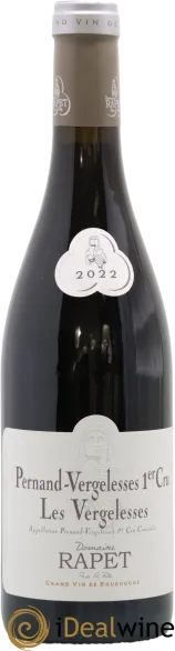 vue du vin Pernand les Vergelesses 1er Cru Rouge Rapet Pere et Fils