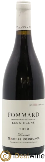 image du vin Nicolas Rossignol "les Noizons" Pommard Rouge