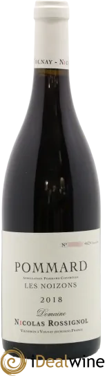 image du vin Nicolas Rossignol "les Noizons" Pommard Rouge