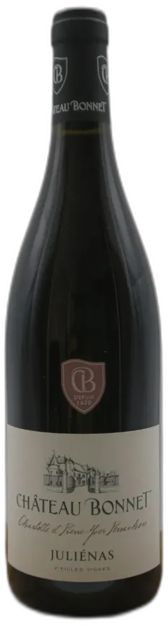 vue du vin Juliénas Vieilles Vignes Château Bonnet