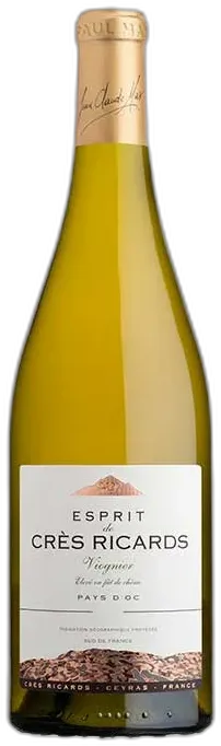 illustration du vin Esprit des Crès Ricards Viognier