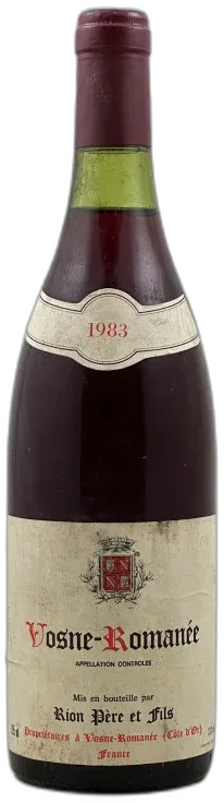 photos du vin Rion Père et Fils Vosne Romanée