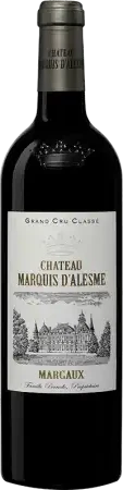 photo Marquis D’Alesme Becker Rouge 2020 un Grand Crus Margaux