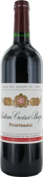 photo Croizet Bages Rouge 2021 un Grand Crus Pauillac